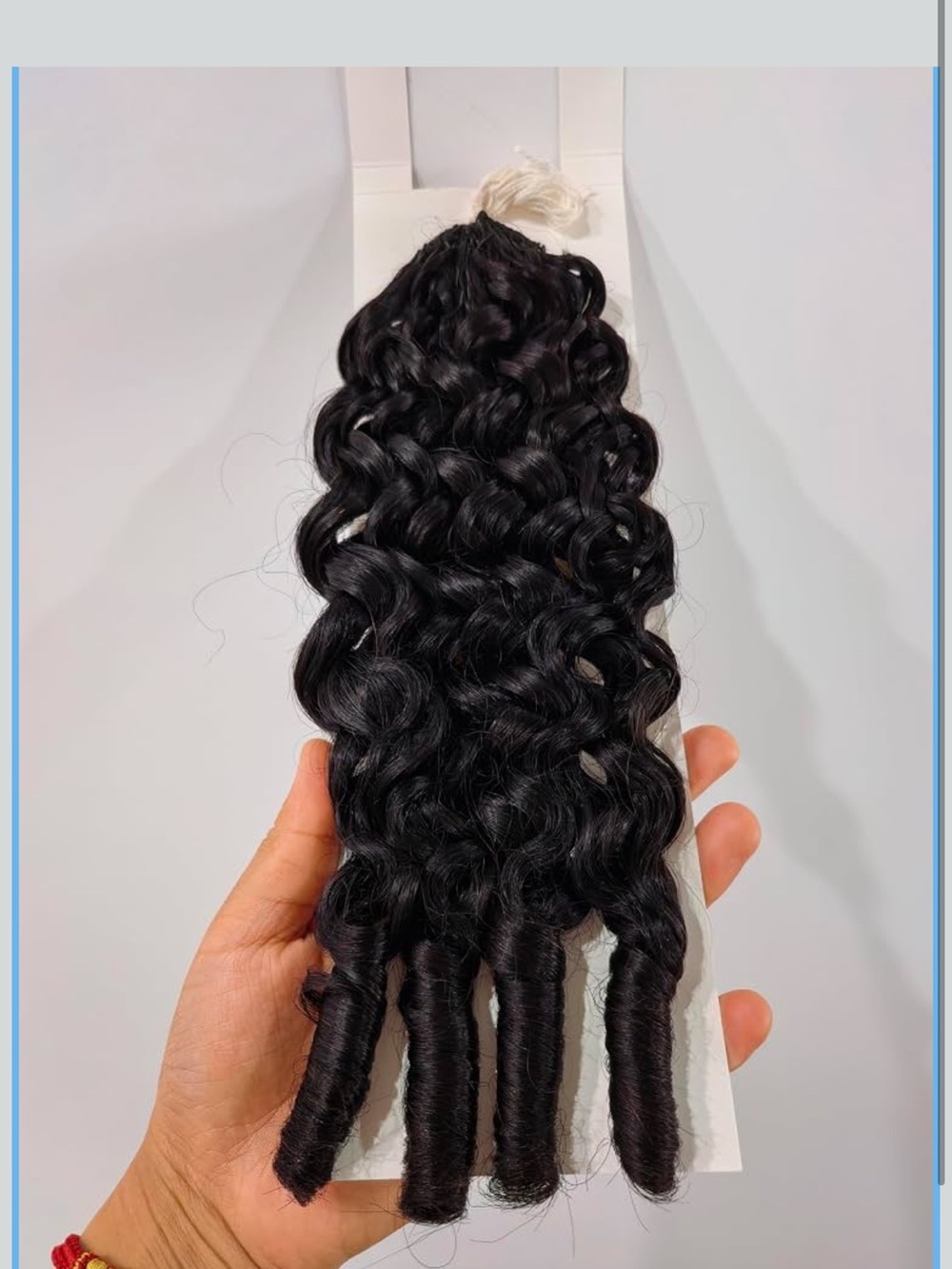 HUMAN HAIR Burmese Curly Crochet Human Hair 16inch 60g